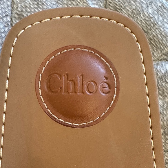 Chloe Pink Logo Slide Sandals - Picture 3 of 5